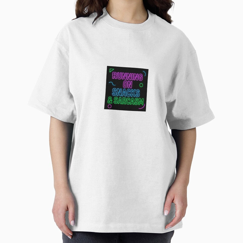 Running on Snacks and Sarcasm by FunkyVibePrints