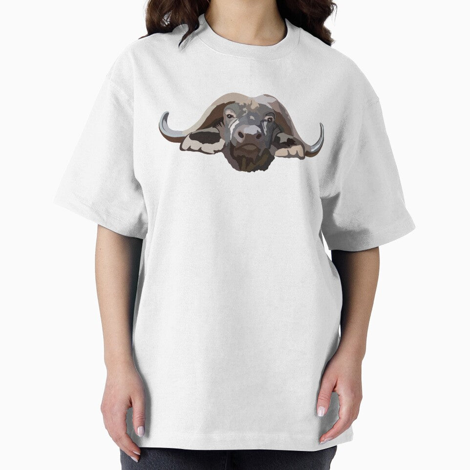 C is for Cape Buffalo ,Cape Buffalo Artwork – Powerful African Wildlife Illustration and Nature Design by PrettylittlepastelUk