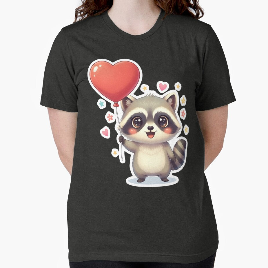Heart-shaped raccoon by SimonsDesignArt