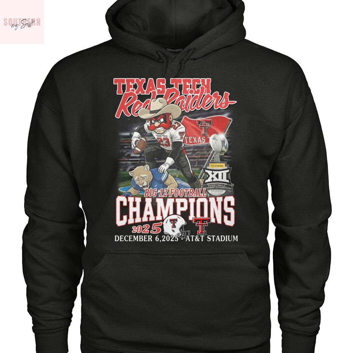Texas Tech Red Raiders as the 2025 Big 12 Football Champions Unisex