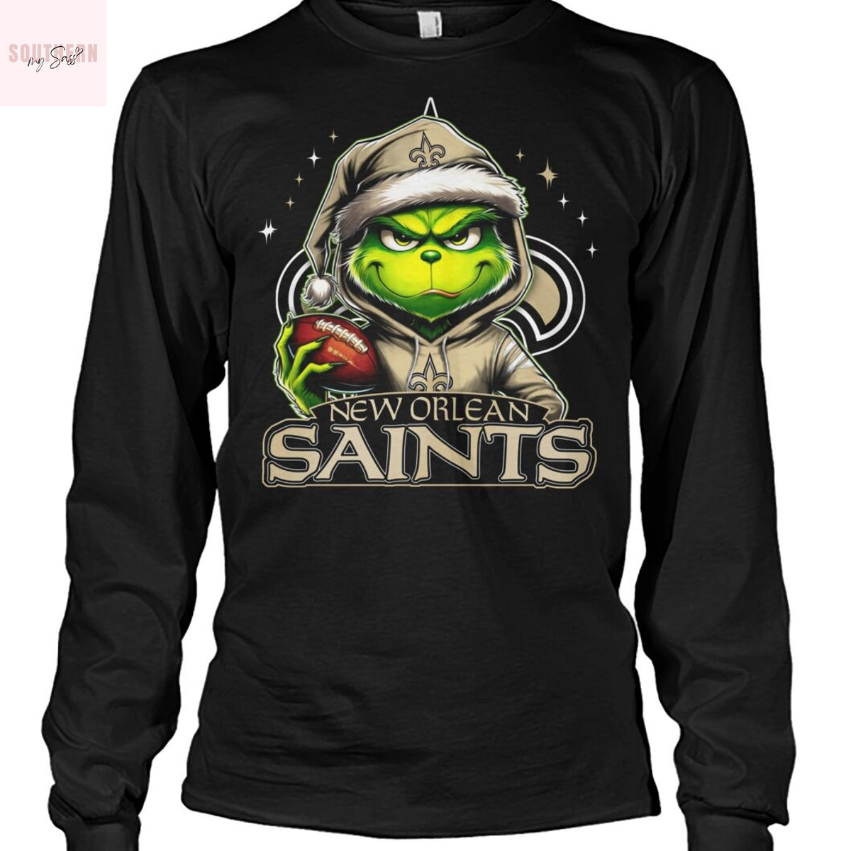 The Grinch Christmas x New Orlean Saints Unsiex T-Shirt