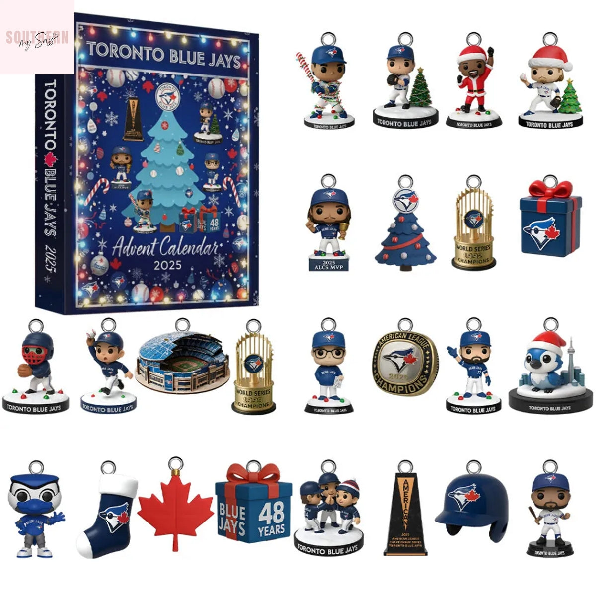 Toronto Blue Jays Merry Christmas Advent Calendar 2025