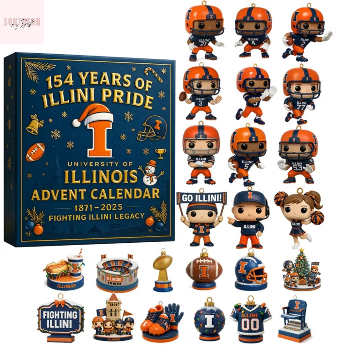 University Of Illinois Fighting Illini Advent Calendar