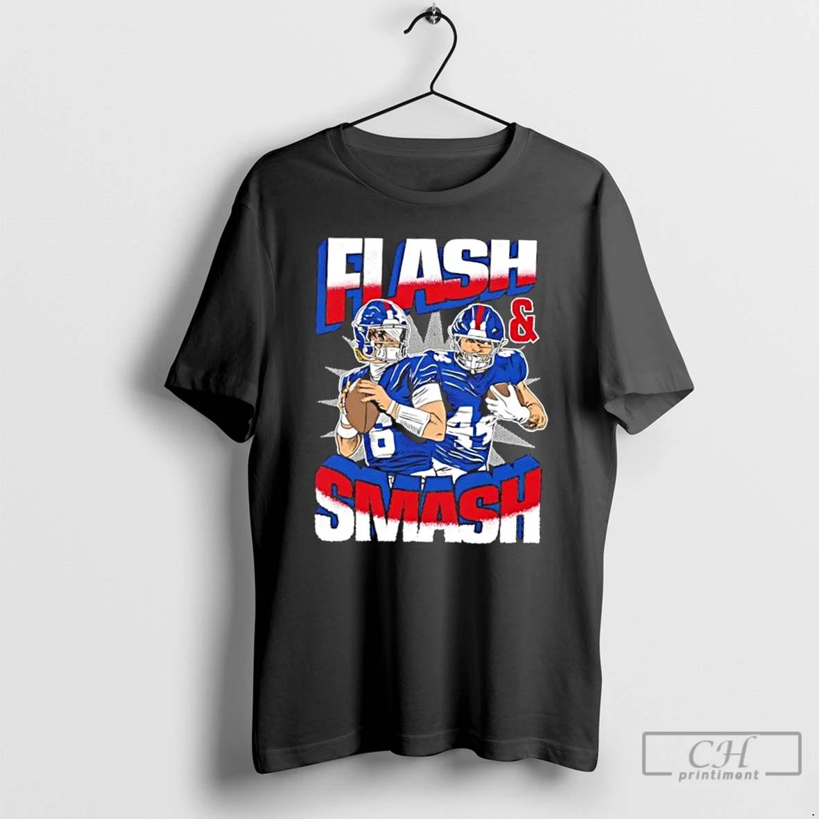 Premium New York Giants Jaxson Dart X Cam Skattebo Flash And Smash T Shirts