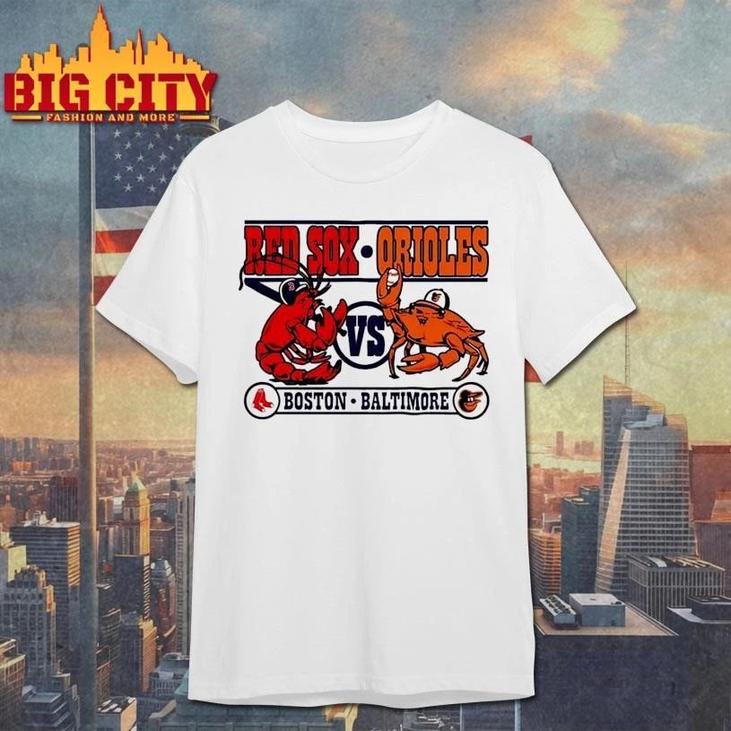 Boston Red Sox Vs Baltimore Orioles Lobster and Crab Shirt