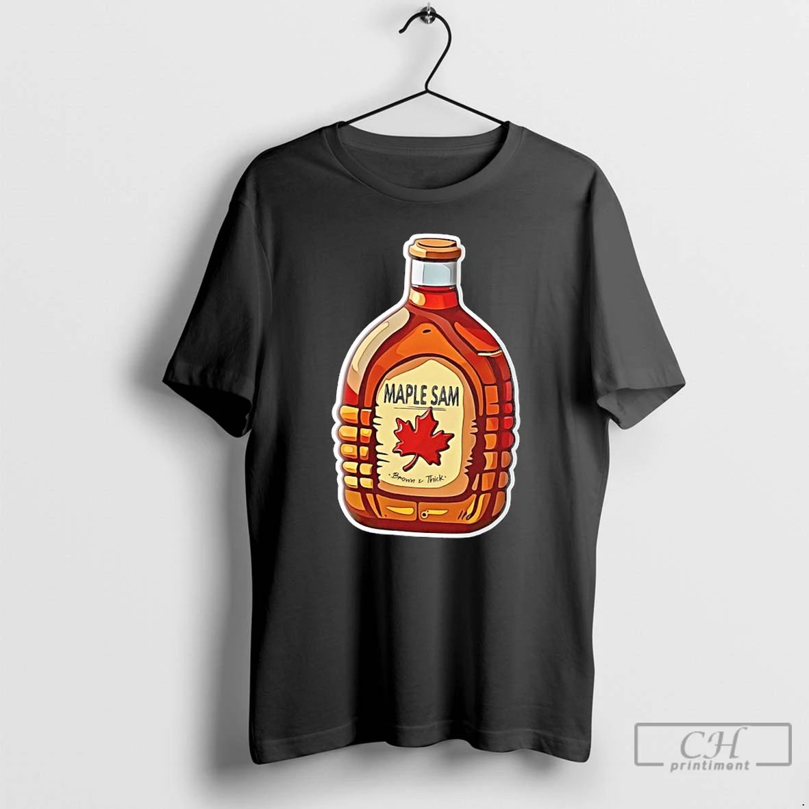 Premium Maple Sam Brown And Thick T Shirts