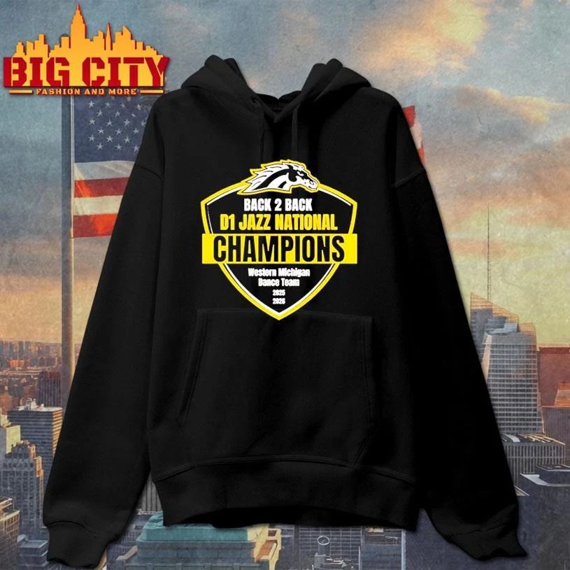 Awesome Western Michigan Broncos 2026 Back-To-Back D1 Jazz National Champions Shirt