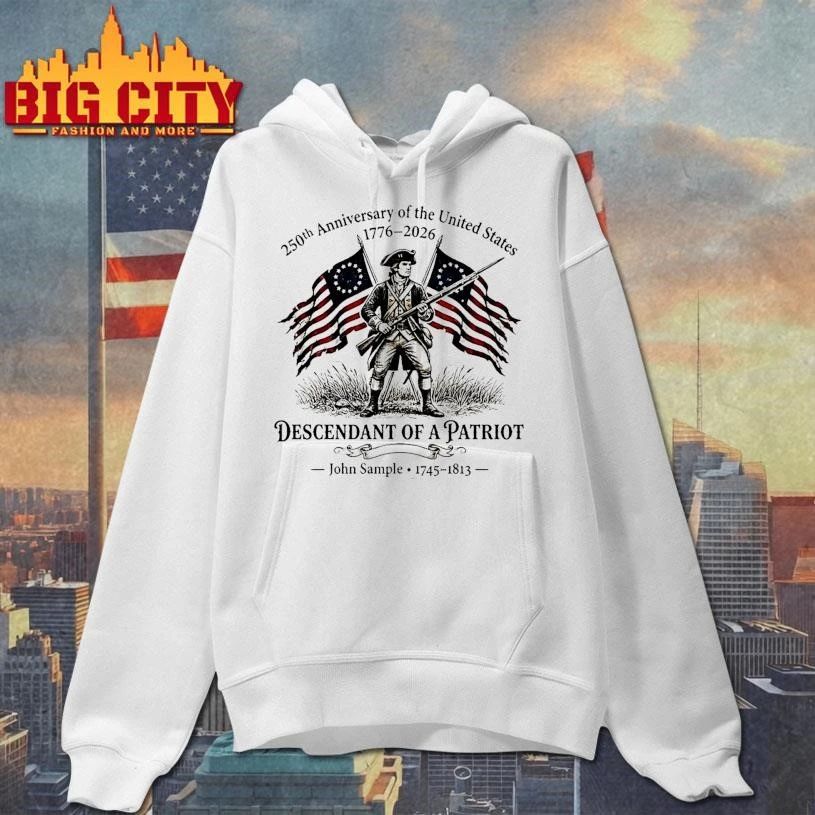 Original Personalized 250th Anniversary Of The United States Descendant Of Patriot Genealogy Shirt