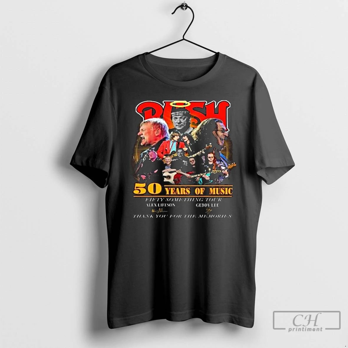 Premium Rush Band 50 Years Of Music Fifty Something Tour Alex Lifeson Geddy Lee Signatures