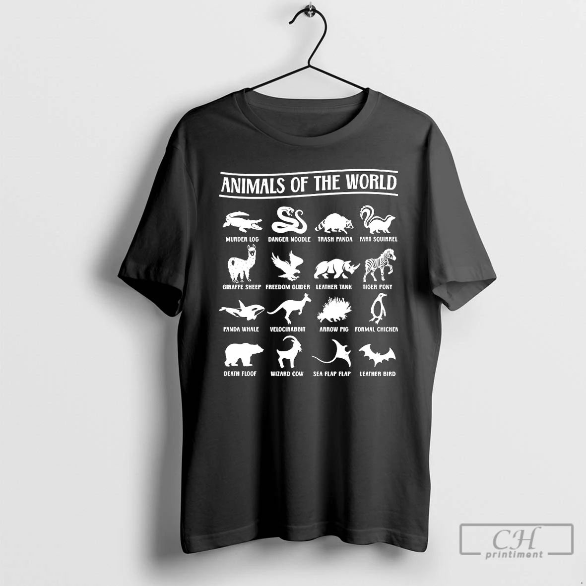 Premium Animals Of The World Danger Noodle Trash Panda Fart Squirrel T Shirts