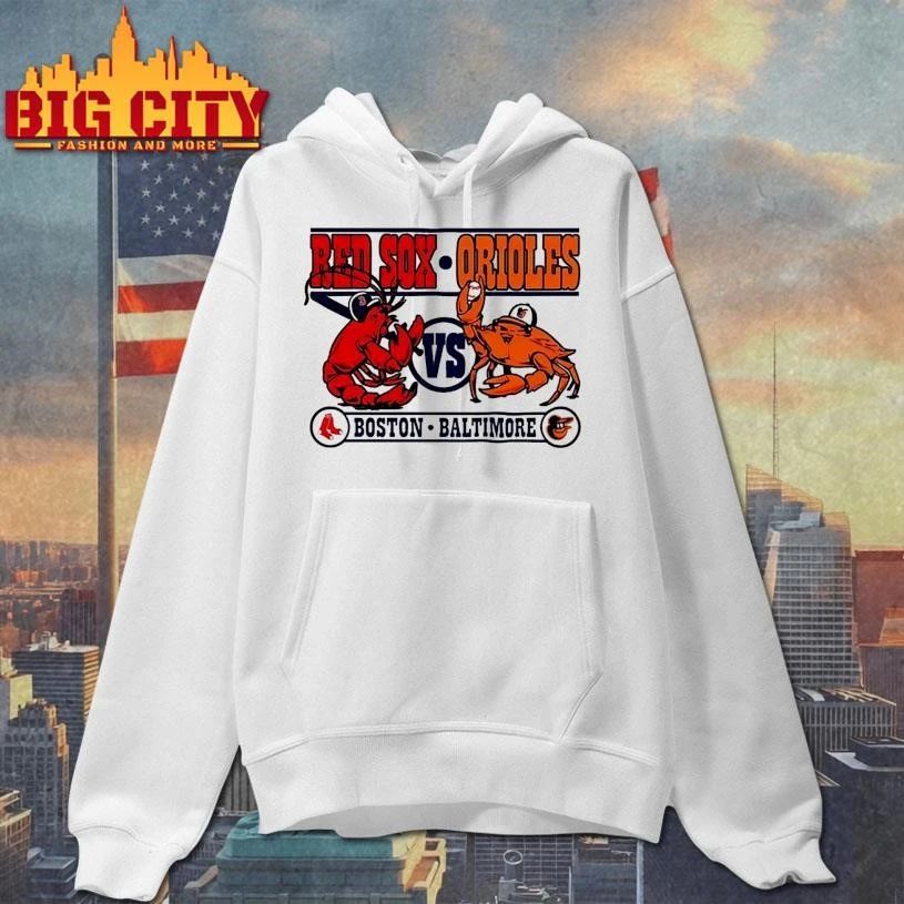 Boston Red Sox Vs Baltimore Orioles Lobster and Crab Shirt