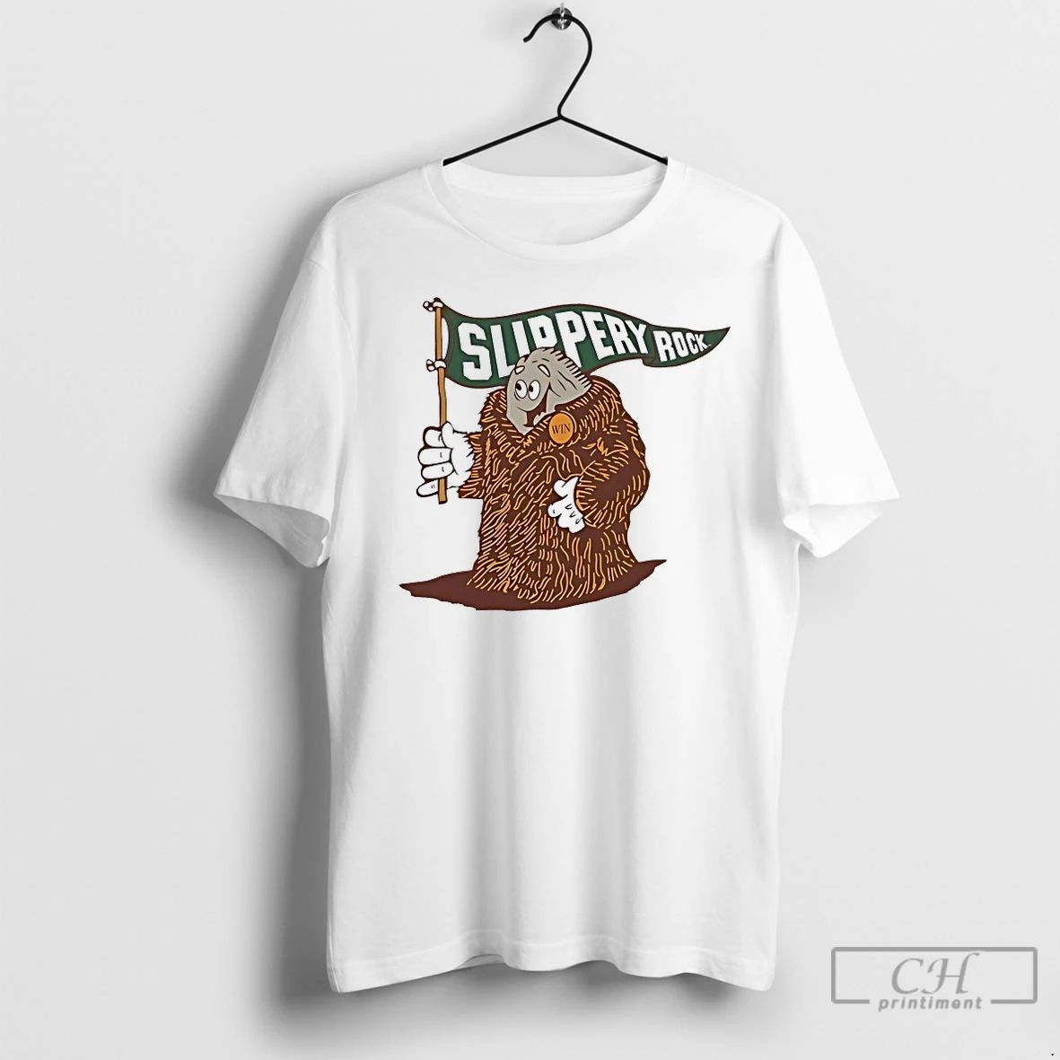 Classic The Rock Slippery Rock Mascot