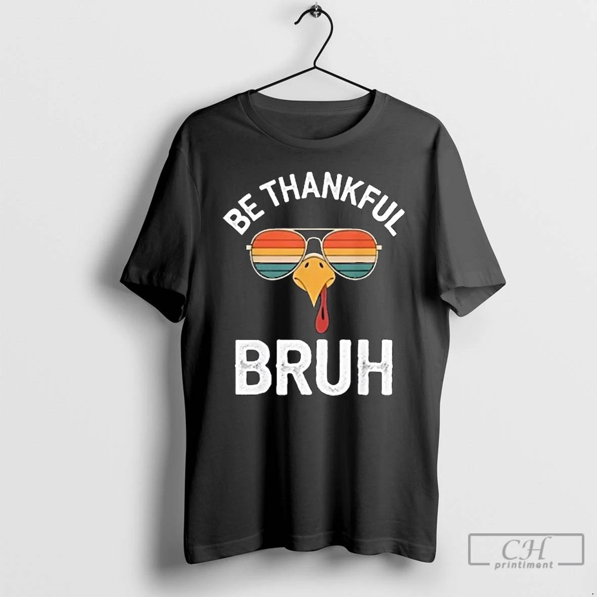 Premium Thanksgiving Turkey Boys Be Thankful Bruh Long Sleve T Shirts
