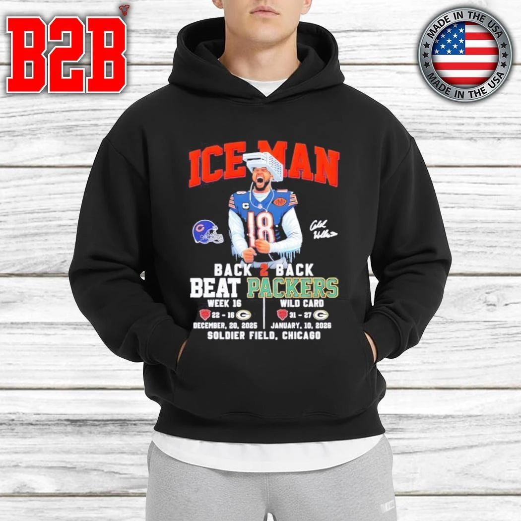 Chicago Bear Iceman Back 2 Back Beat Packers Shirt