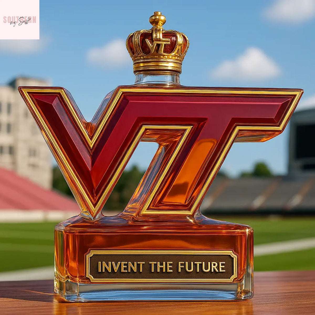 Virginia Tech Hokies Invent The Future Whiskey Bottle